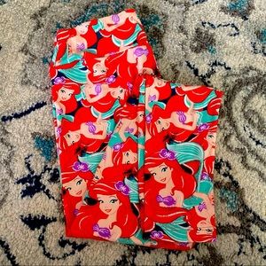 LULAROE Disney Ariel Little Mermaid Leggings OS